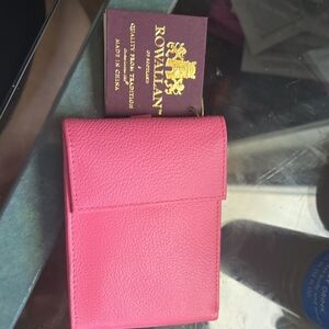 ROWALLAN pink Leather Crossbody Wallet
